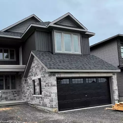 sunset in the suburbs